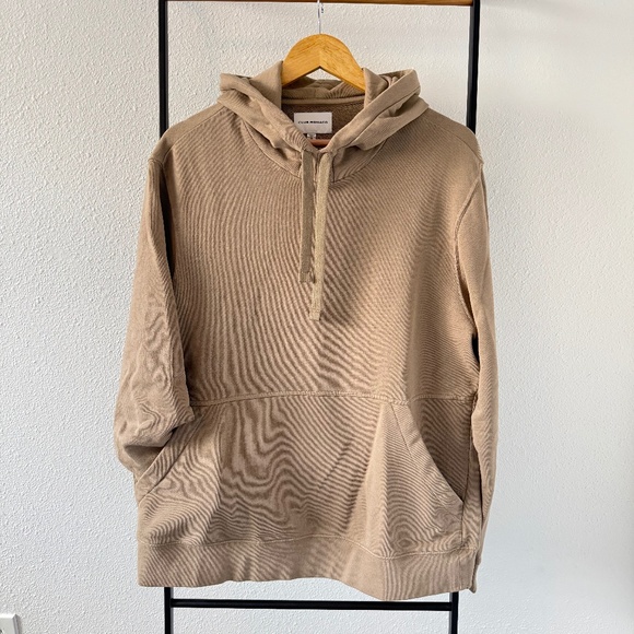 Club Monaco French Terry Hoodie - Taupe - Picture 1 of 5
